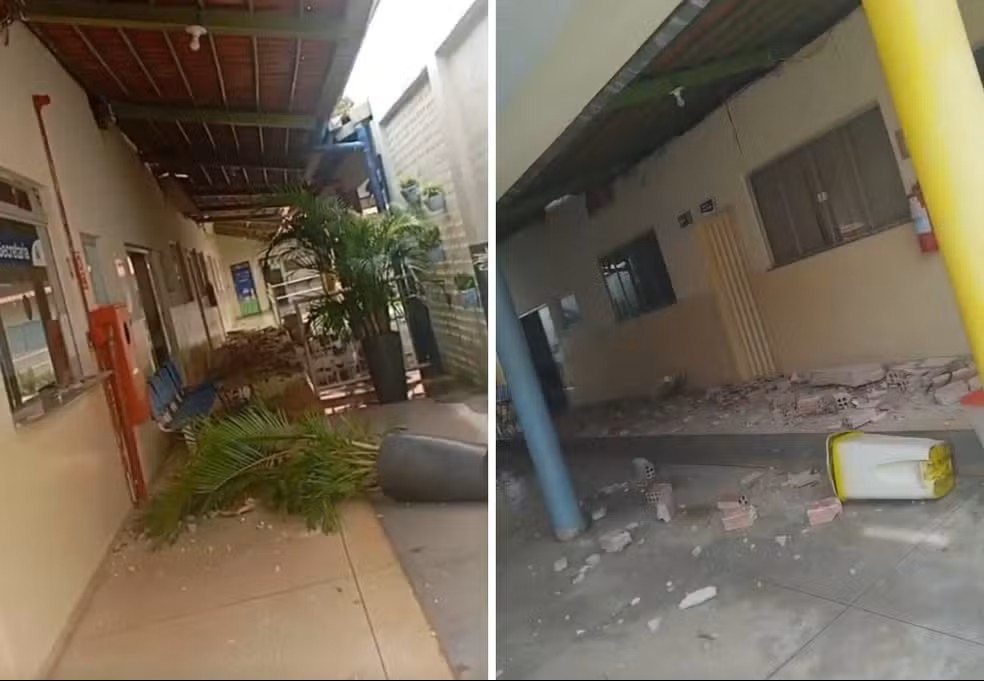 Parte do teto de escola municipal desaba na região sul de Palmas parte-do-teto-de-escola-municipal-desaba-na-regiao-sul-de-palmas
