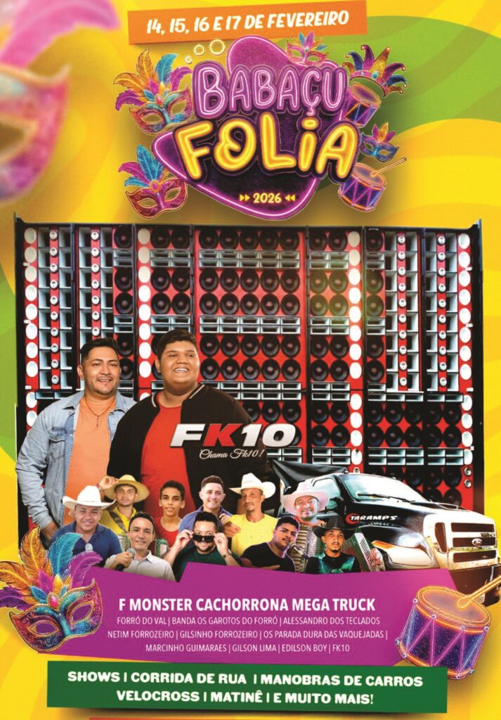 Babaçulândia divulga programação oficial do Babaçufolia 2026