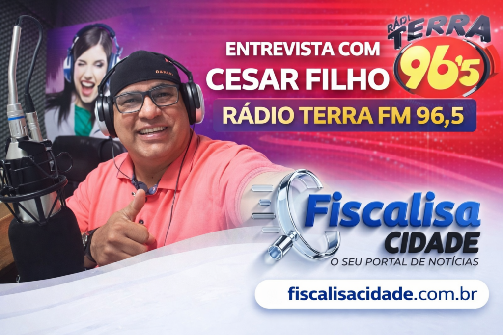 ENTREVISTA COM CESAR FILHO DA RÁDIO TERRA FM 96,5 DESTACA O PODER DA COMUNICAÇÃO