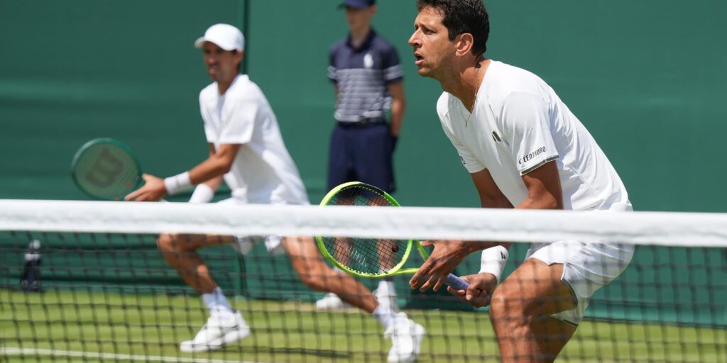 Brasileiros têm dia ruim em Wimbledon e caem nas duplas masculinas brasileiros-tem-dia-ruim-em-wimbledon-e-caem-nas-duplas-masculinas
