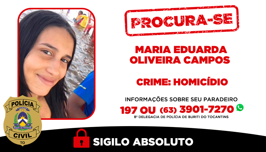 Polícia Civil do Tocantins procura mulher investigada por homicídio em Carrasco Bonito policia-civil-do-tocantins-procura-mulher-investigada-por-homicidio-em-carrasco-bonito