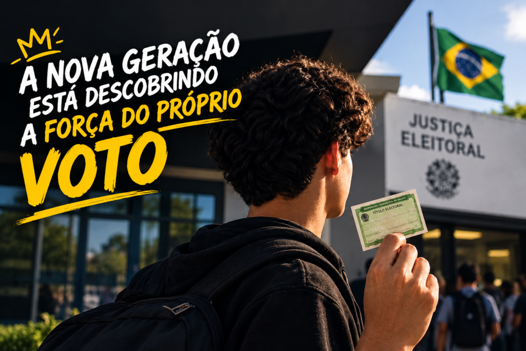 A NOVA GERAÇÃO ESTÁ DESCOBRINDO A FORÇA DO PRÓPRIO VOTO